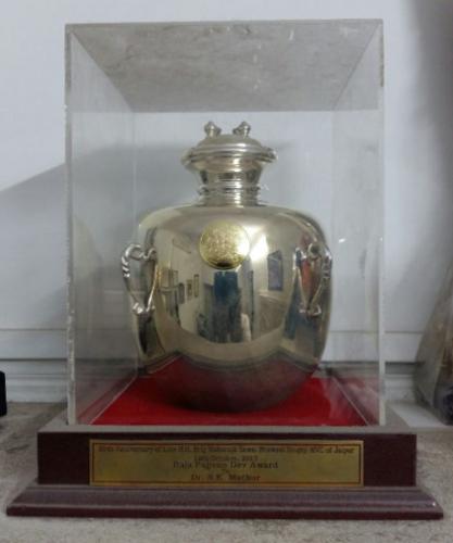 Maharaja Sawai Man Singh II museum Trust “Raja Pajman Dev Award” for excellence in field of Medicine